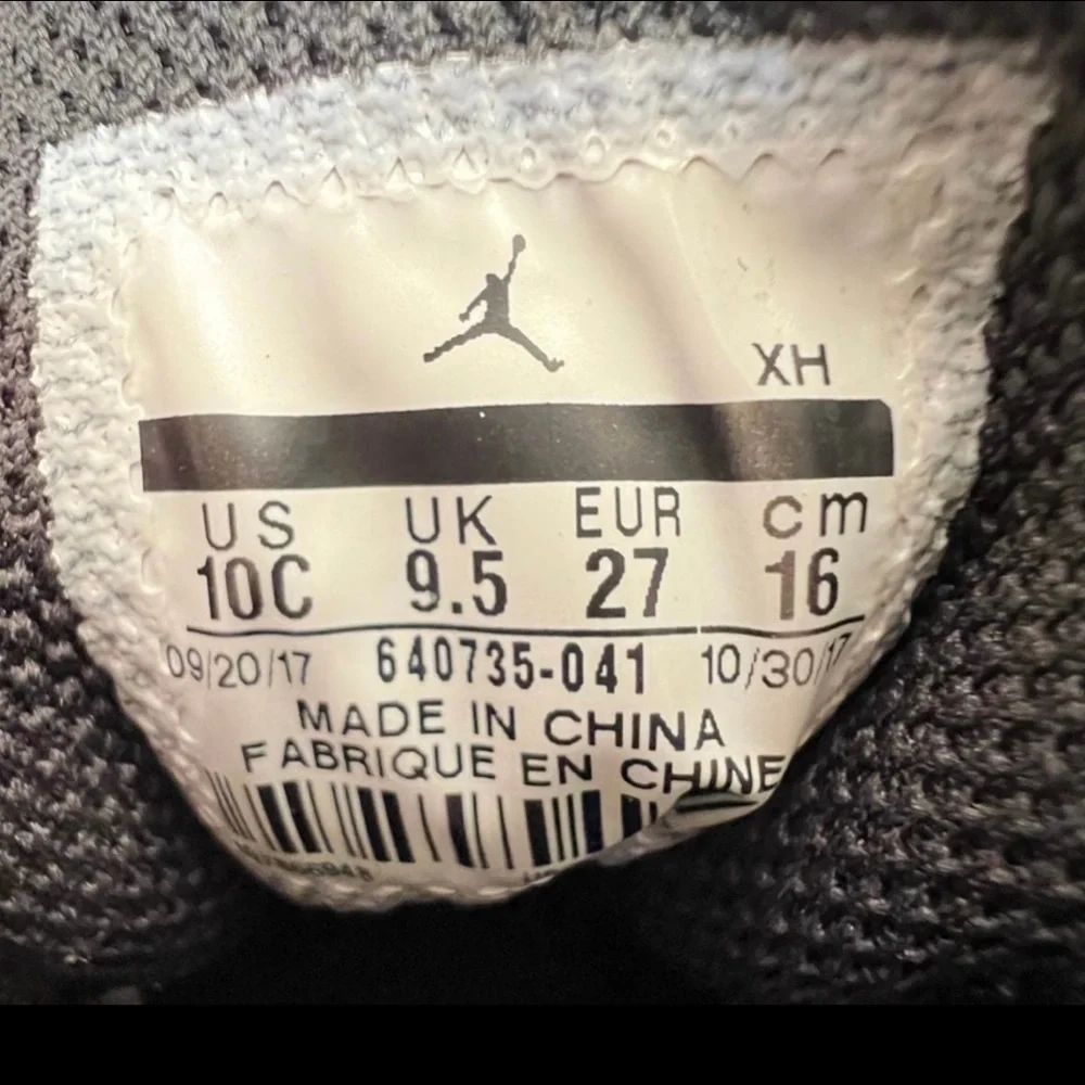 Nike Kids Air Jordan 1 Shadows Mid Shoes Sneakers Size 10C